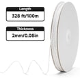 thumbnail image 2 of White String Cotton Twine - 2mm White Butchers Cotton Bakers Twine String 328 Feet for Crafts Kitchen Cooking Meat Roasting Baking Gift Wrapping White White, 2 of 7
