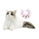 thumbnail image 2 of Gato Ragdoll de peluche, juguete de peluche realista, creativo, cómodo y suave. Pañuelo gato rosa, 2 of 9