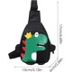 thumbnail image 3 of sac Bandoulire Dinosaure Pour Enfants (noir), Mignon Lger Anti-vol Mini Sac De Poitrine Sac Bandoulire Sac Bandoulire Garons Filles Enfants, 3 of 4