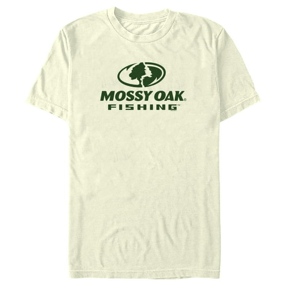 Men's Mossy Oak Fishing Logo  Graphic Tee Beige Large
