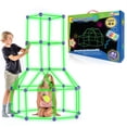 thumbnail image 1 of Fun Forts Glow Fort Building Kit for Kids - 81 Pack Glow in Power Your Fun Power Your Fun, 1 of 2