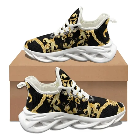 

Gold Baroque Shoes for Women Fashion Style Men Claasic Flats Brand Design Portable Platform Custom Zapatos Para Mujeres 2024 New