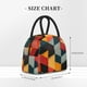 thumbnail image 2 of Easygdp Geometric Cube Pattern Art Bolsa de Almuerzo Insulada Grande, Forro de Aluminio, Diseño Espacioso, a Prueba de Fugas, Ideal para Trabajo, Picnics, Viajes y Actividades al Aire Libre, 2 of 6