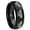 Black Polish Edges, variant on Multiple Zelda Dome Brush Black Polish Edge Tungsten Ring 10MM