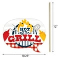 thumbnail image 5 of Big Dot of Happiness Funny Fire Up the Grill - Summer BBQ Picnic Party Photo Booth Props Kit - 10 Piece, 5 of 5
