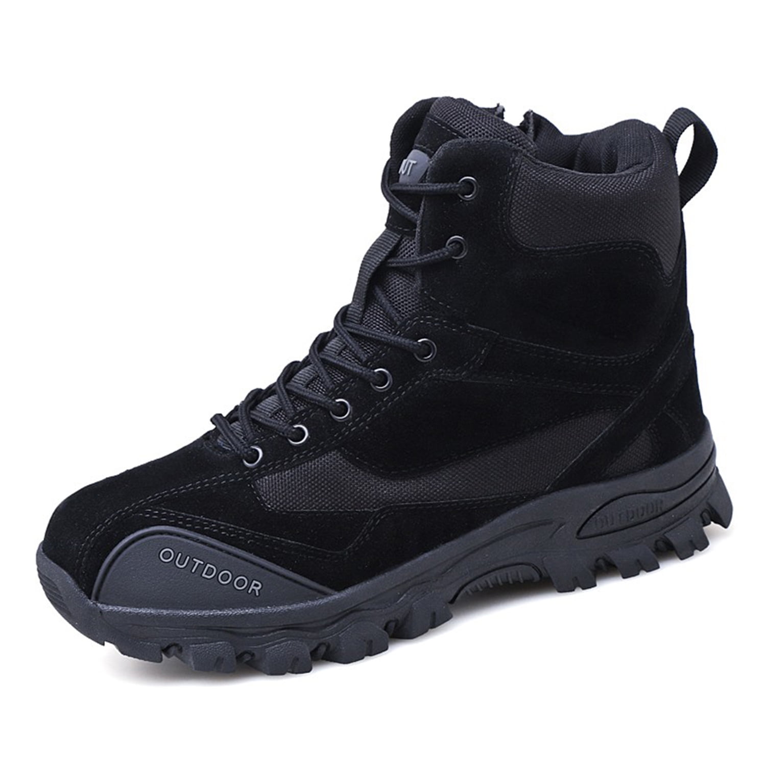TOPIO Mens Hiking Combat Boots Outdoor Hunting Climbing Work Boots