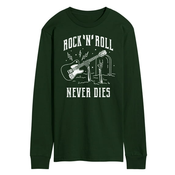Instant Message - Rock N Roll Never Dies - Men's Long Sleeve T-Shirt