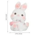 thumbnail image 2 of KAKOWELY 2 piezas de adorno de conejito de Pascua para tarta de mesa, adorable decoración de conejo, 2 of 5