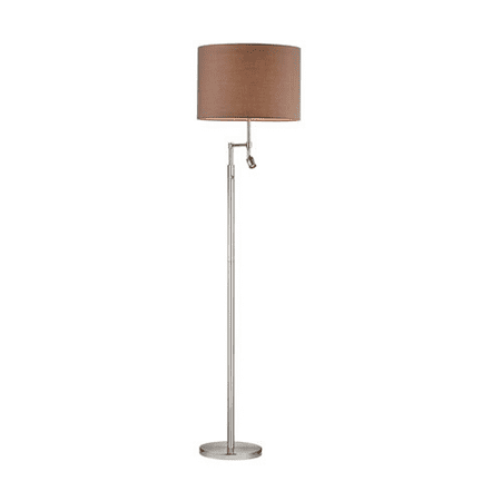 Floor Lamps 2 Light With Satin Nickel Finish Metal Material Medium