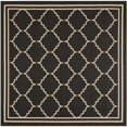 thumbnail image 1 of Safavieh Courtyard Black Indoor Outdoor Rug - Square 6'7", 1 of 4