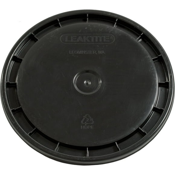 Tapa de cubo Hydrofarm de plástico negro para balde de 5 galones
