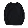 thumbnail image 4 of LOCHEX Toddler Fashion Solid Color Top Kids Girls Tunic Tops Crewneck Ultra Soft Solid Color Long Sleeve Comfortable Casual Pullover T shirt,Black,3-4T, 4 of 7