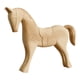 thumbnail image 2 of Escultura de caballo de madera en blanco, pintura DIY, adorno animal, figura creativa de escritorio Estilo B, 2 of 8
