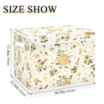 thumbnail image 5 of Yayeee Collapsible Cube Storage Bin with Lid Fabric Closet Decorative Basket with Handles, Birds Sunflowers, 5 of 7
