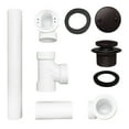 thumbnail image 4 of Westbrass 12" Sch. 40 PVC Bathtub Assembly with Tip-Toe Drain and 2-Hole Overflow, Oil Rubbed (12-Pack), 4 of 15