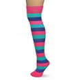 thumbnail image 1 of Striped Socks - Pink/Turq/Blue, 1 of 1