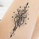 thumbnail image 5 of Juego de 9 pegatinas desechables para pin up, tatuajes falsos impermeables para adultos (3) Ndcxsfigh  Libre de BPA, 5 of 9
