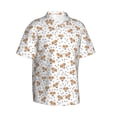 thumbnail image 3 of Xecao Labrador Retriever Dog print Hawaiian shirt - a stylish short-sleeve button-down for men, perfect for casual beach and tropical outings., 3 of 9