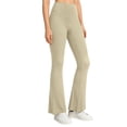 thumbnail image 2 of Tqcoqu Flare Leggings for Women,High Waist Lifting Up Yoga Pants,Business Workout Casual Slim Fit Pant for Daily,Beige Women's S-XXL, 2 of 8