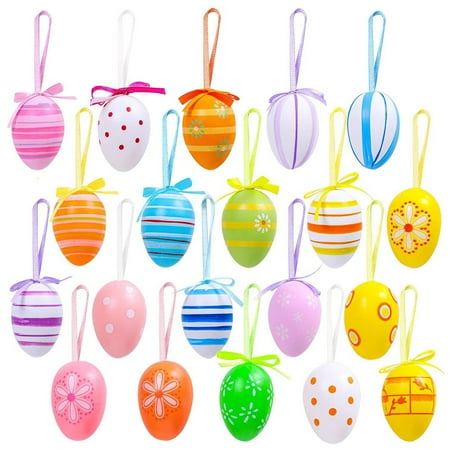 

Easter eggs 12pcs Easter Eggs Easter Party Egg Pendants Egg Hanging Ornaments Party Decors