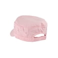 thumbnail image 2 of Distressed Washed Vintage Army Cap Military Style Hat, Pink, 2 of 4