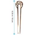 thumbnail image 5 of 2 Pcs Épingles à Cheveux Vintage Bronze en Forme de U pour Cheveux Longs (Bronze), 5 of 5