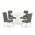 thumbnail image 2 of East West Furniture Dining Room Set Linen White, SHDR5-LWH-07, 2 of 6