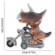 thumbnail image 2 of Puntoco Dinosaurio Motocicleta Tiranosaurio Rex Adorno Grúa Máquina Juguete Pequeño Triceratops [Marrón] Bolsa,Decoración Hogareña, 2 of 2