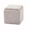 thumbnail image 1 of Chase Fabric Ottoman With Flip Tray Lid (Light Gray), 1 of 4