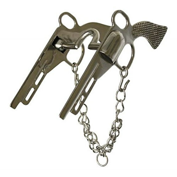 Showman Stainless Steel Pistol Style Bit w/ 9" Cheeks
