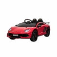 thumbnail image 1 of 12V Lamborghini Aventador SVG Sports 1 Seater Ride on Car (Red), 1 of 5