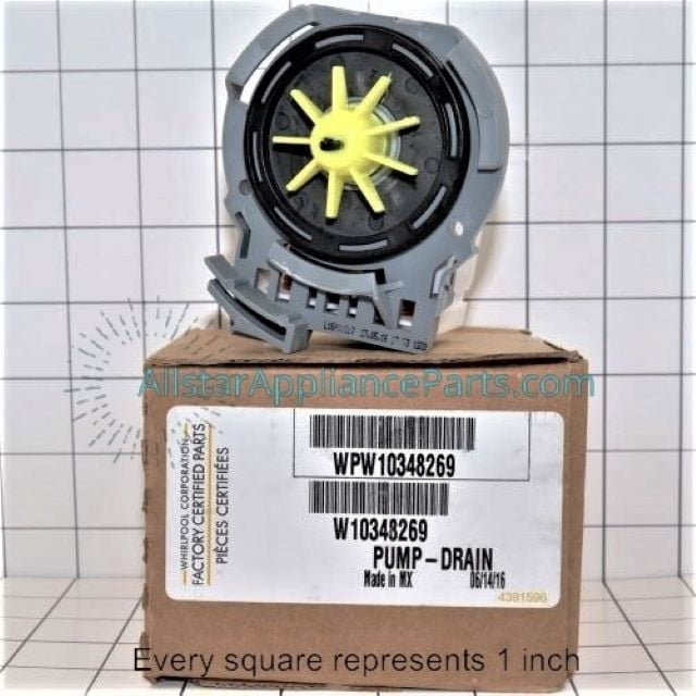 OEM Whirlpool WPW10348269 Dishwasher Drain Pump W10348269 for sale online 