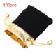thumbnail image 2 of Bolsa de boda, 100 Uds. Bolsas de lujo para embalaje, bolsa de joyería, bolsa con cordón para joyería, acabado de lujo Jadeshay A, 2 of 8