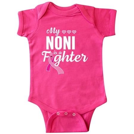 

Inktastic Breast Cancer Awareness My Noni is a Fighter Gift Baby Boy or Baby Girl Bodysuit