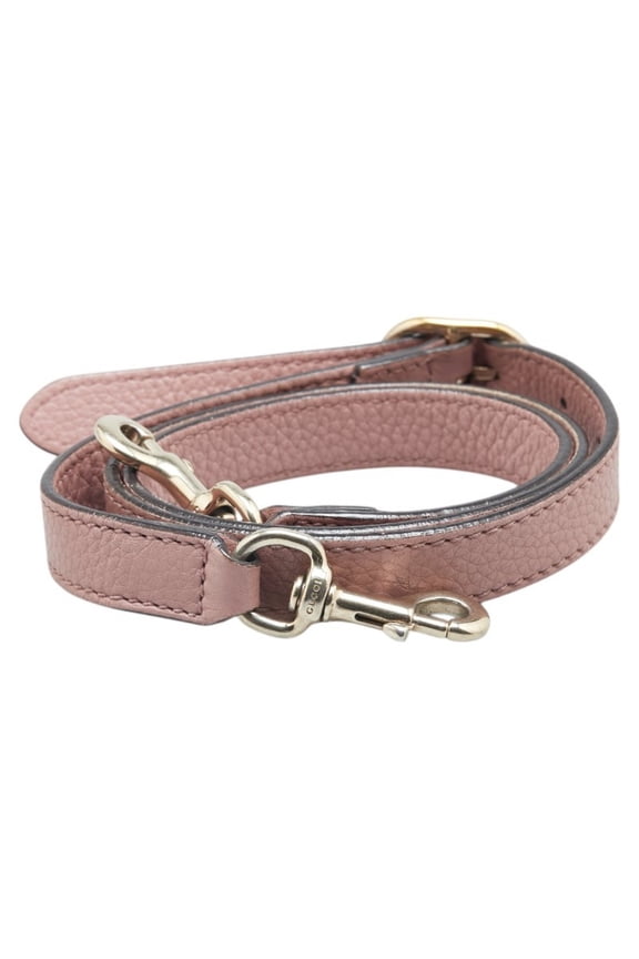 Pre-Owned Gucci shoulder strap, pink leather, women's, GUCCI