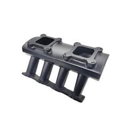 Bous Performance E42617BK LS3-LS92 EFI Fuel System Dual Carburetors Intake Manifold, Black Anodized