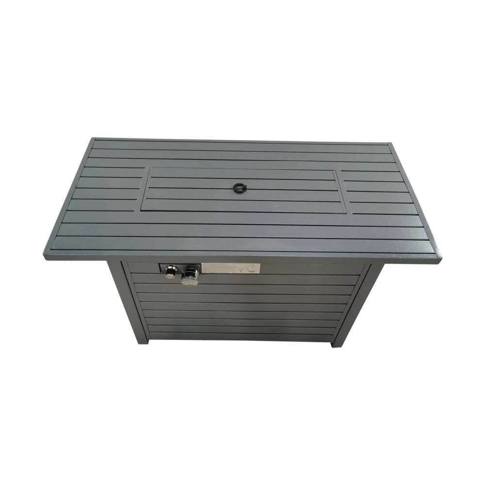 GVN 24" Outside Fire Pits with Lid and Durable Steel Construction, Smokeless Fire Pit for Outdoor Space, Gray