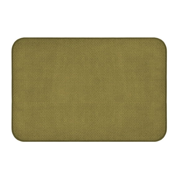 Skid-resistant Carpet Indoor Area Rug Floor Mat - Olive Green - 2' X 3' - Many Other Sizes to Choose From