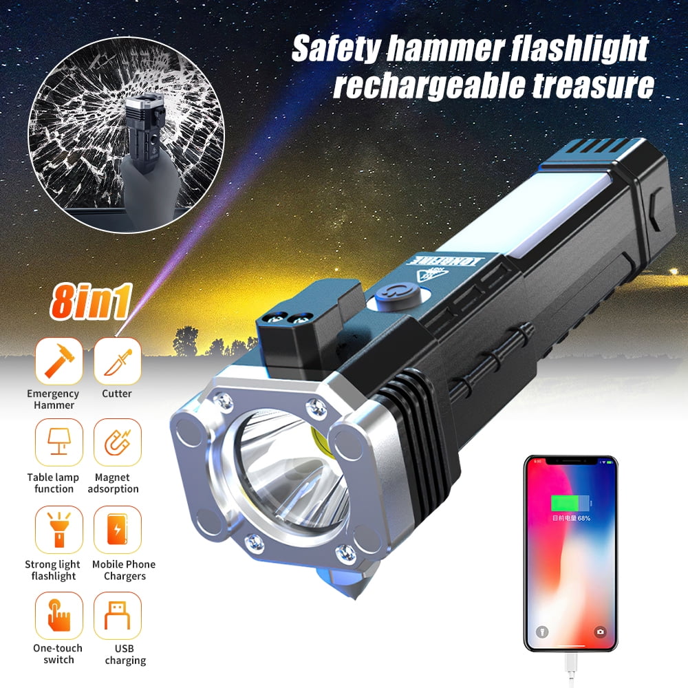 Super Bright Rechargeable LED Handheld Flashlight Portable Spotlight