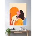 thumbnail image 2 of Scarlet Serenity Poster Wall Art, Modern Wall Decor For Living Room Bedroom, 16x24 UNFRAMED, 2 of 3