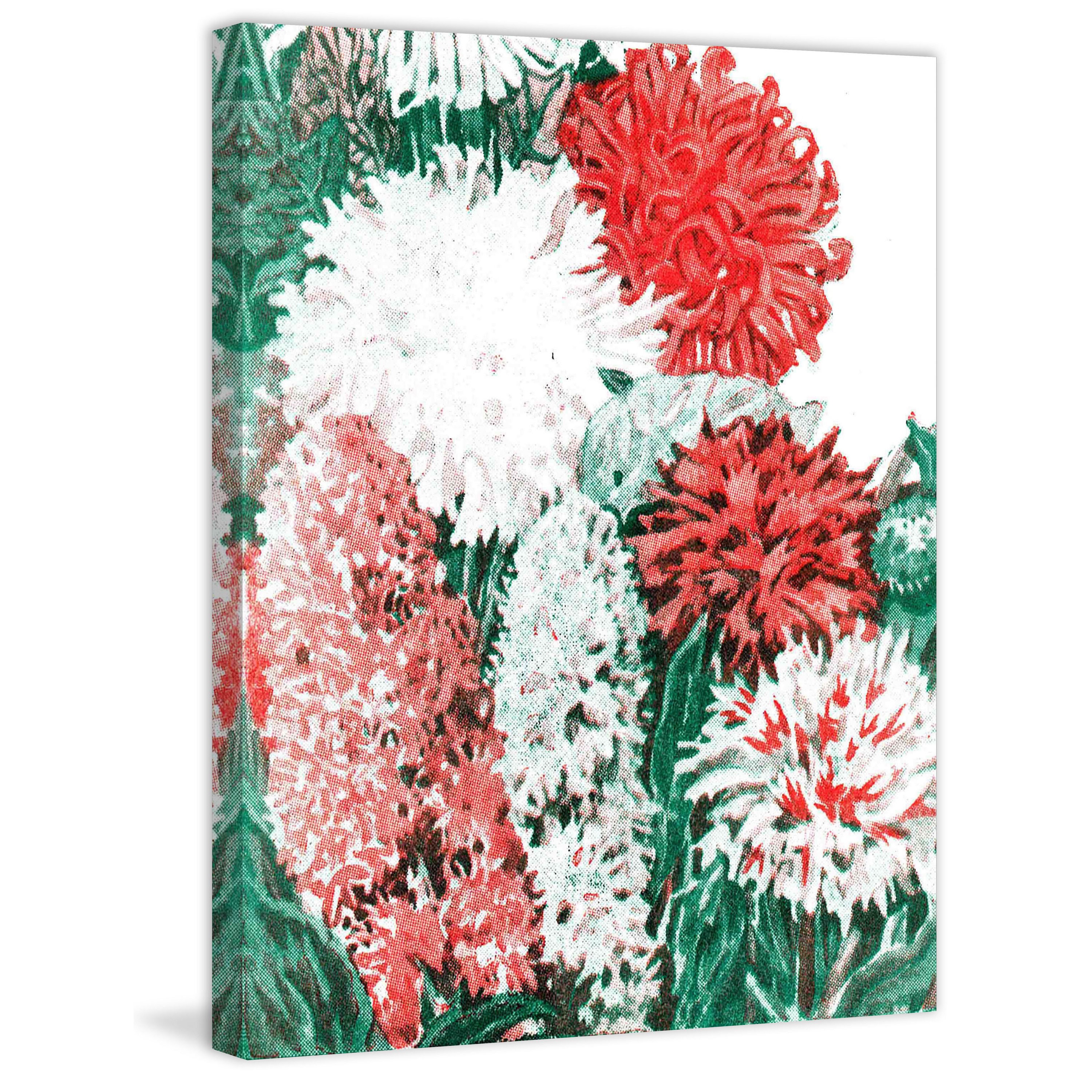 Marmont Hill "Seeds Flowers" Painting Print on Canvas