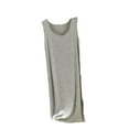 thumbnail image 2 of PNTUTB Summer Women's Casual Solid Color Round Neck Loose Sleeveless Tank Style Loungewear Nightdress, 2 of 6