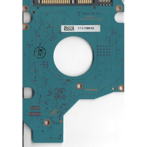 MK1237GSX, HDD2D62 D ZM01 T, G5B001851000-A, Toshiba SATA 2.5 PCB