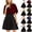 Black, variant on Women Button Design Sheer Chiffon Shawl Elegant Fashion Cape Wrap For Evening Dresses