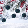 thumbnail image 4 of 9PCS 3.15IN Plaid Clusters Fabric Christmas Ball Ornament - Vintage Red Buffalo Plaid Hanging Ornament, for Christmas Farmhouse Party Decor, 4 of 6
