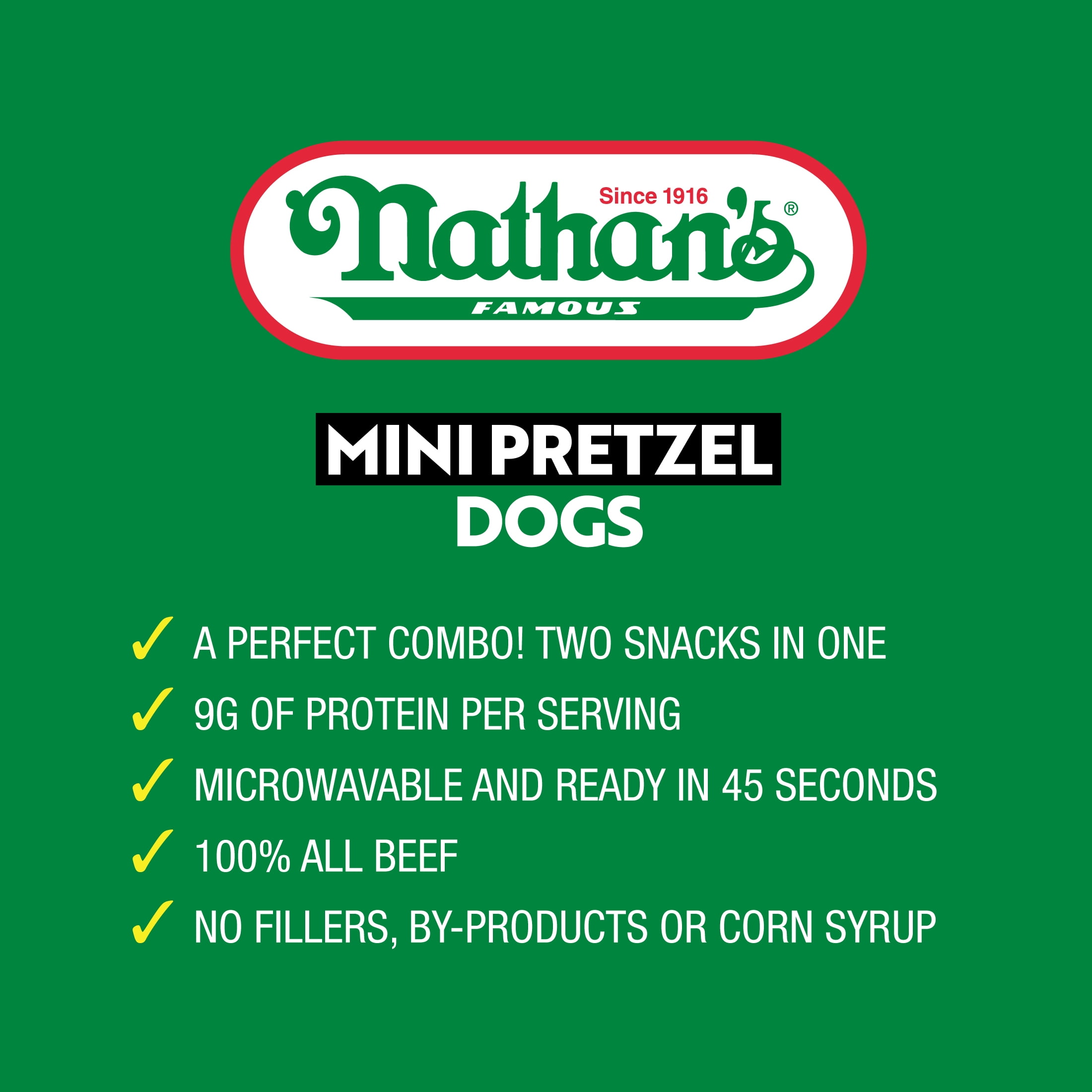 Nathan's Mini Pretzel Dogs, Frozen Snack