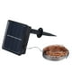 thumbnail image 2 of Guirnalda de luces LED solares de 20 m/65,6 pies con 200 luces LED, cable de cobre, resistente al agua, decorativa, para exteriores, jardín, patio, villa, luz blanca., 2 of 14