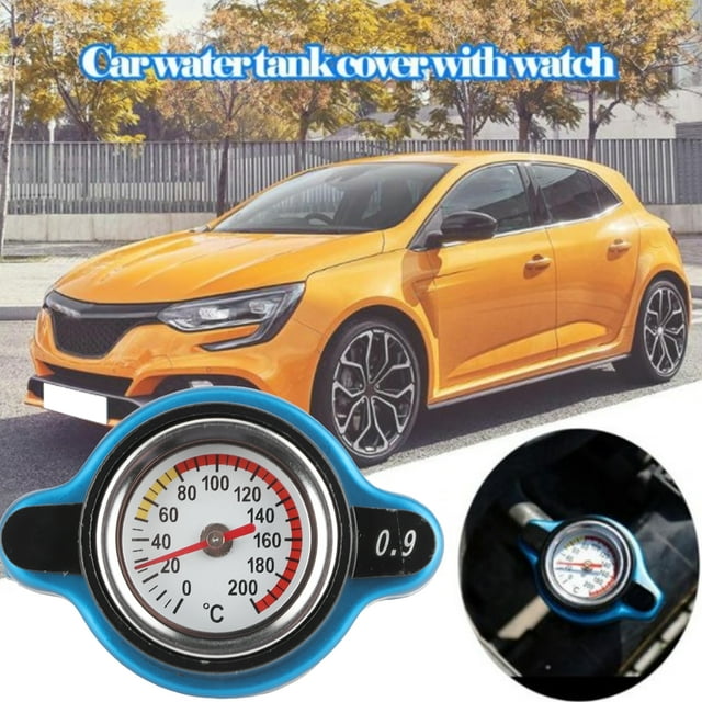 Universal Thermostatic Radiator Cap Water Tank Cover Leakproof W Temperature Gaugeradiator Caps