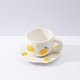 thumbnail image 2 of Taza de cerámica con platillo con estampado de frutas lindas, taza de café de porcelana de 285 ml/9,6 oz con borde ondulado y mango grande for café, té, leche y bebidas de desayuno, 2 of 3