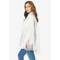 thumbnail image 4 of Roaman's Women's Plus Size Poplin Embroidered Swing Tunic, 4 of 6